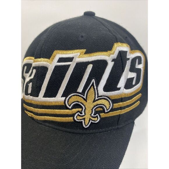 Vtg 90’s Reebok Proline New Orleans Saints Wool Cap Hat SnapBack Large Graphic - Picture 7 of 10